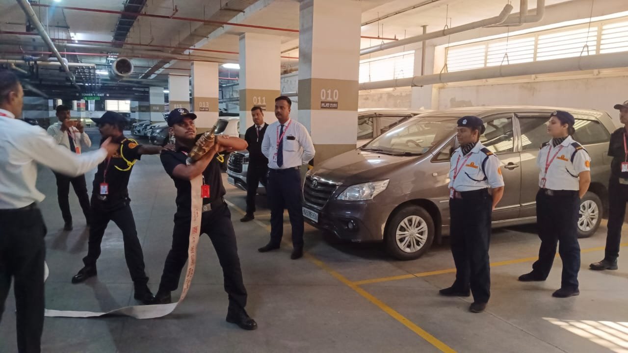 Security personnel at residential society